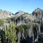 Scenic image with rugged mountains.